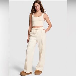 ‼️❌SOLD‼️Fleece Wide-Leg Sweatpants | PINK